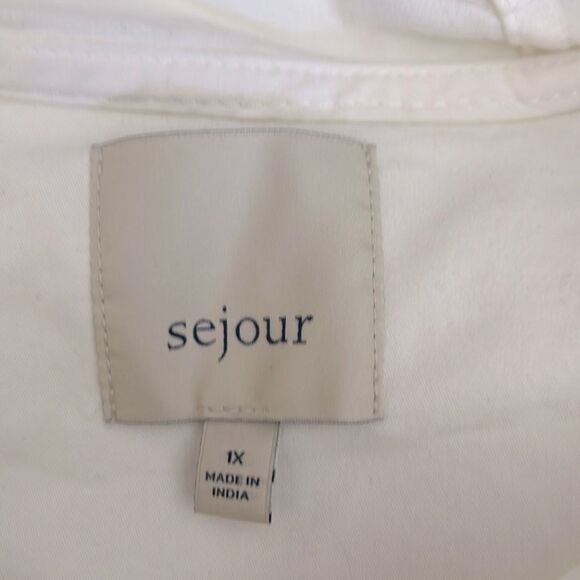 Sejour Jacket light, short cuffed sleeves white 1X - Picture 2 of 14